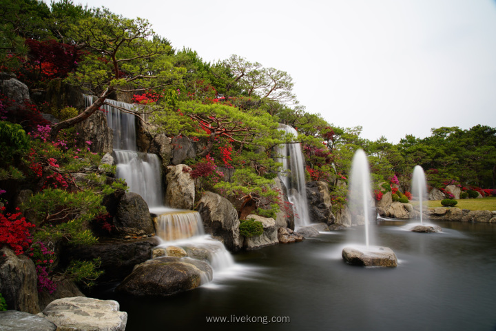 瀑布河流美景