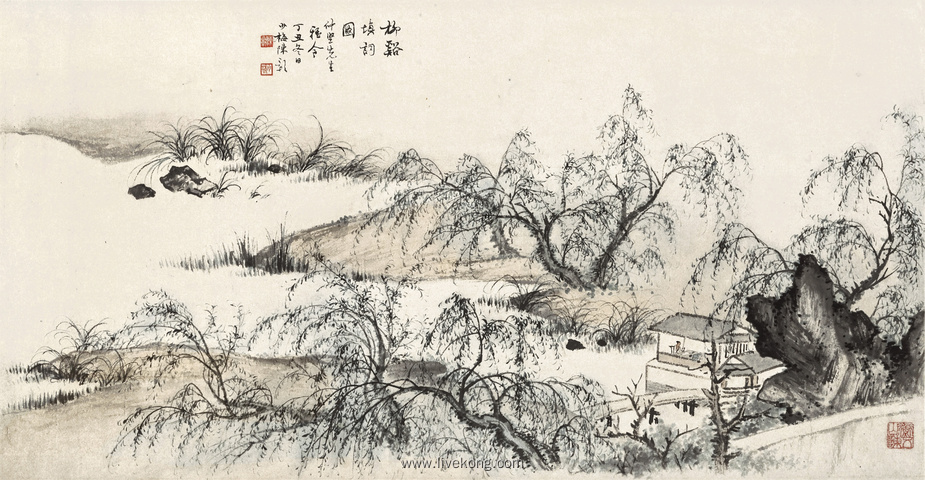 名家水墨山水画