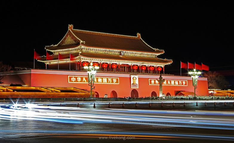 北京天安门广场夜景