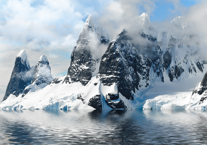 冬季雪山风景