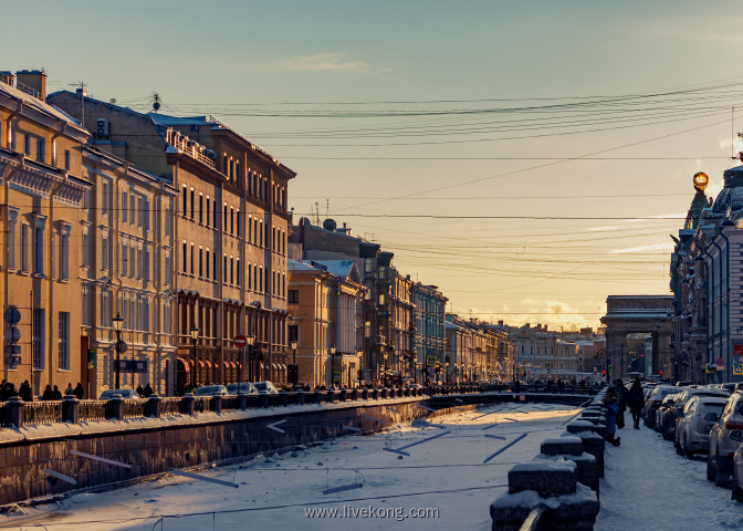 冬季城市街景