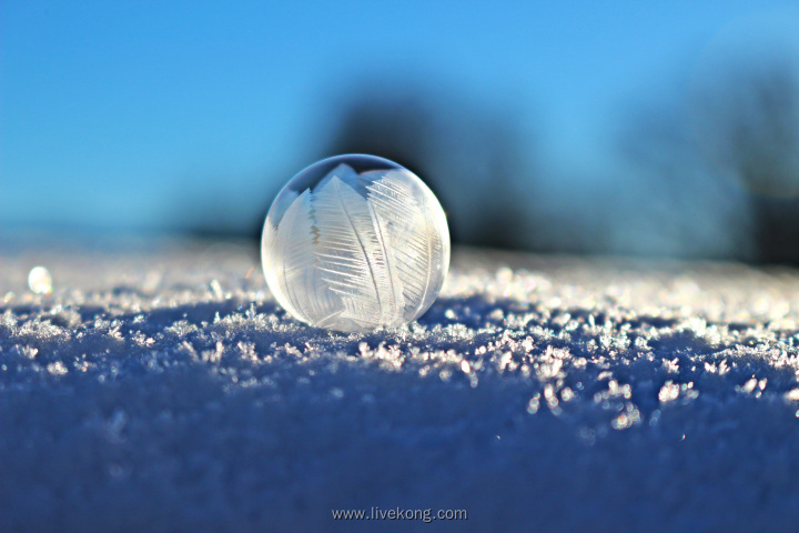 雪地水晶球