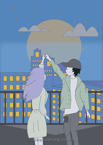 情侣插画